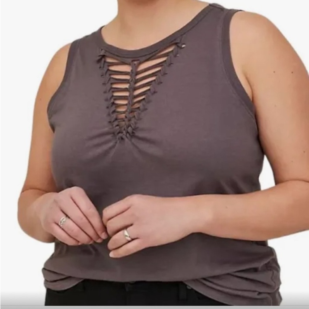 NWT Torrid Lattice Tank Top - Size 0